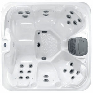 hot tub for holiday let vacation lounge - top view