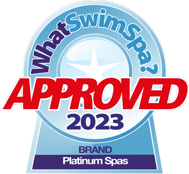 WhatSwimSpa Approved 2023 Brand Logo Platinum Spas
